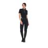 Polo Training Donna Slim Fit Con Zip E Strass Sul Colletto