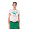 T-Shirt Donna Jumping Horse Club In Cotone