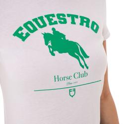 T-Shirt Donna Jumping Horse Club In Cotone