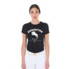 T-Shirt Donna Jumping Horse Club In Cotone