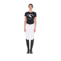 T-Shirt Donna Jumping Horse Club In Cotone