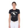 T-Shirt Donna Jumping Horse Club In Cotone