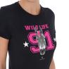 T-Shirt Donna Wild Life In Cotone Con Stampa
