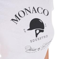 T-Shirt Donna Monaco In Cotone Con Strass
