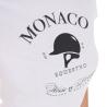 T-Shirt Donna Monaco In Cotone Con Strass
