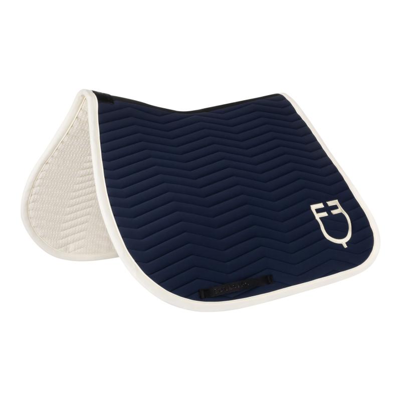 Wave Quilting Jumping Saddle Pad In Technical Fabric