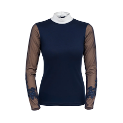 Camiseta De Concurso Cavalliera Signature Sleeves Con Forro Para Mujer, Manga Larga