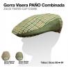  Gorra Visera Paño Combinada Cuadro