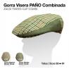  Gorra Visera Paño Combinada Cuadro