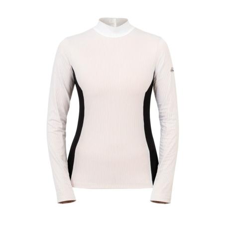 Camiseta De Concurso Elegant Stripe Para Mujer, Manga Larga