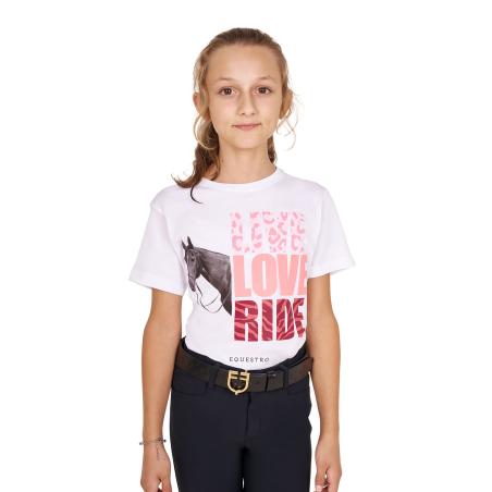 Girls' Live Love Ride Cotton T-Shirt