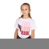 Girls' Live Love Ride Cotton T-Shirt