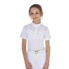 Polo Concorso Bambina Slim Fit In Tessuto Traforato