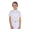 Polo Concorso Bambina Slim Fit In Tessuto Traforato