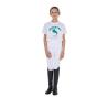 T-Shirt Bambina Jumping Horse Club In Cotone
