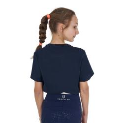 T-Shirt Bambina Stripe Horse Club In Cotone