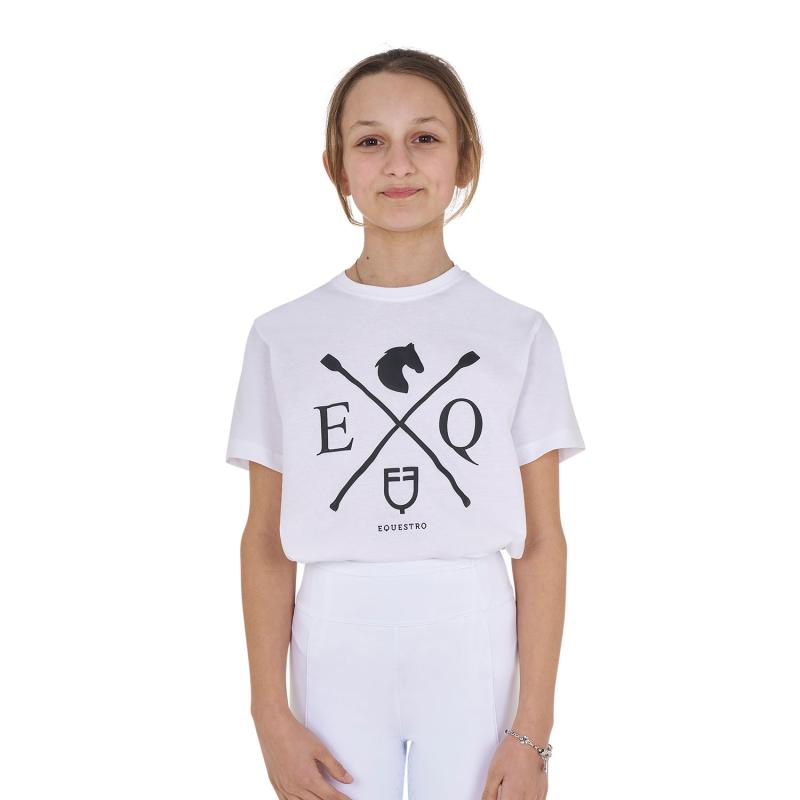 T-Shirt Bambina Eq In Cotone