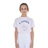 T-Shirt Bambina Cannes In Cotone Con Strass
