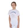 T-Shirt Bambina Cannes In Cotone Con Strass