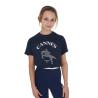 T-Shirt Bambina Cannes In Cotone Con Strass