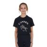 T-Shirt Bambina Cannes In Cotone Con Strass