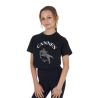 T-Shirt Bambina Cannes In Cotone Con Strass