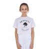 T-Shirt Bambina Monaco In Cotone Con Strass