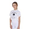 T-Shirt Bambina Monaco In Cotone Con Strass