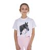 T-Shirt Bambina Ready To The Party In Cotone Con Strass