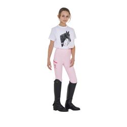 T-Shirt Bambina Ready To The Party In Cotone Con Strass