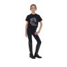 T-Shirt Bambina Ready To The Party In Cotone Con Strass