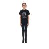 T-Shirt Bambina Ready To The Party In Cotone Con Strass