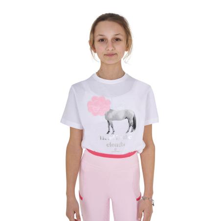 T-Shirt Bambina Head In The Clouds In Cotone