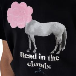 T-Shirt Bambina Head In The Clouds In Cotone