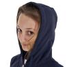 Felpa Bambini Con Cappuccio Zip E Scritta Effetto Spugna