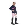 Felpa Bambini Con Cappuccio Zip E Scritta Effetto Spugna