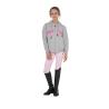 Felpa Bambini Con Cappuccio Zip E Scritta Effetto Spugna