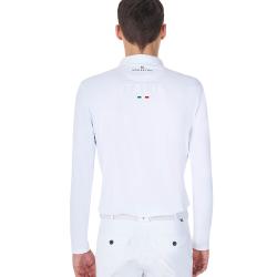 Men's Long-Sleeved Competition Polo Shirt Equestro X Fise