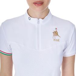 Women's Stretch Competition Polo Shirt Equestro X Fise