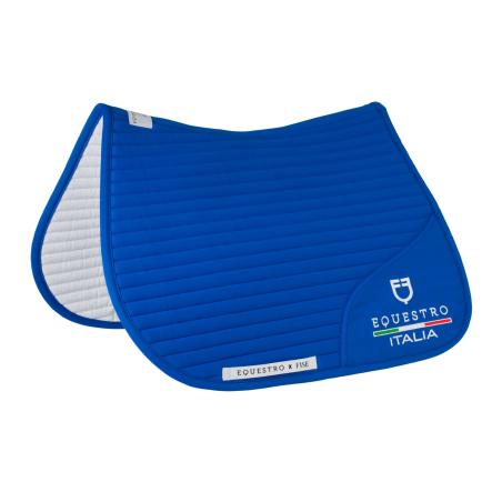Jumping Saddle Pad With Embroidered Logo Equestro X Fise
