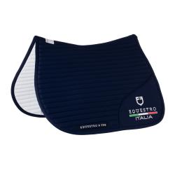 Jumping Saddle Pad With Embroidered Logo Equestro X Fise
