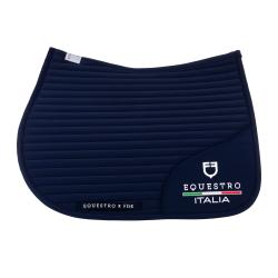Jumping Saddle Pad With Embroidered Logo Equestro X Fise