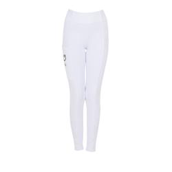 Girls' Slim Fit Full Grip Leggings Equestro X Fise