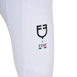 Girls' Slim Fit Full Grip Leggings Equestro X Fise