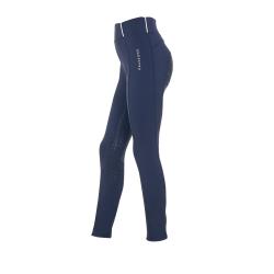 Girls' Slim Fit Full Grip Leggings Equestro X Fise