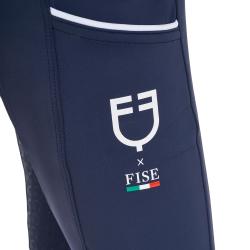 Girls' Slim Fit Full Grip Leggings Equestro X Fise