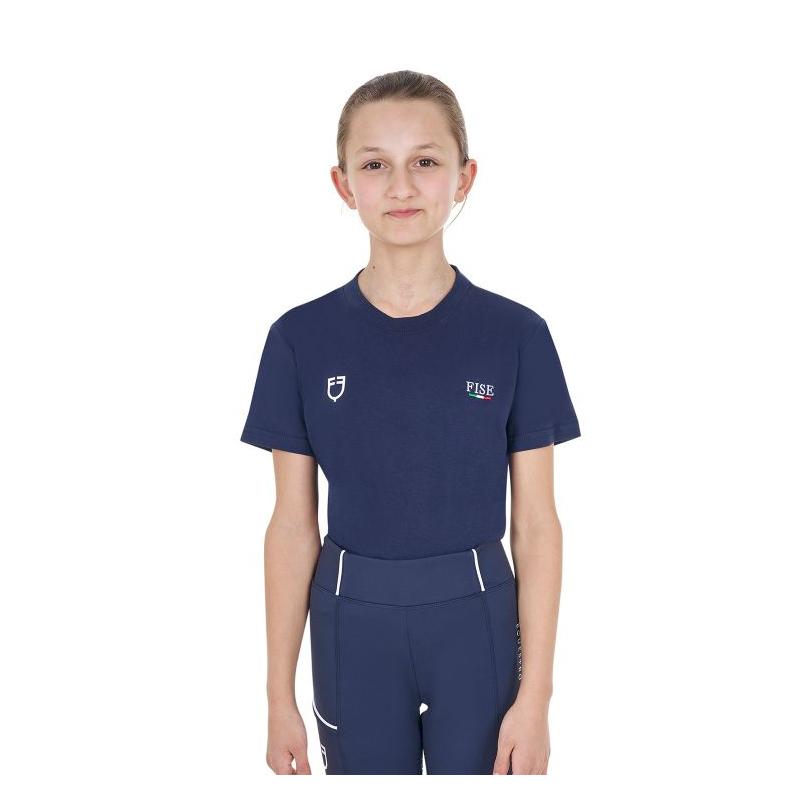 T-Shirt Unisex Bambini Slim Fit Equestro X Fise