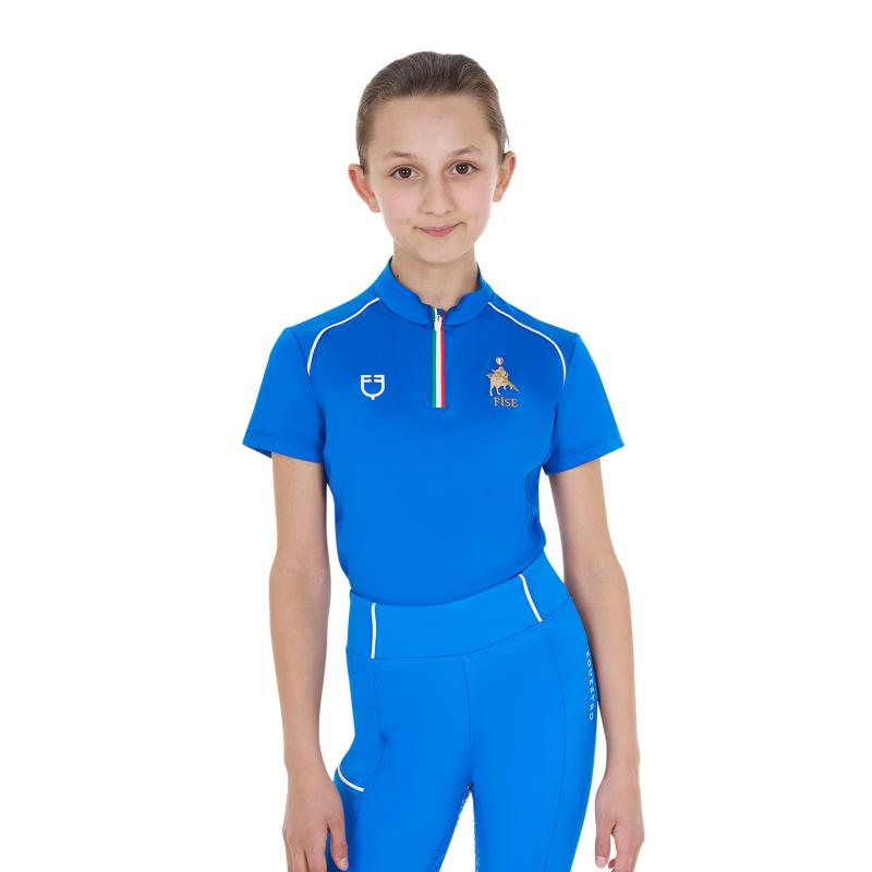 Polo Unisex Bambini Da Allenamento Equestro X Fise
