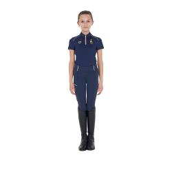 Polo Unisex Bambini Da Allenamento Equestro X Fise