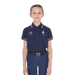 Polo Unisex Bambini In Tessuto Tecnico Equestro X Fise